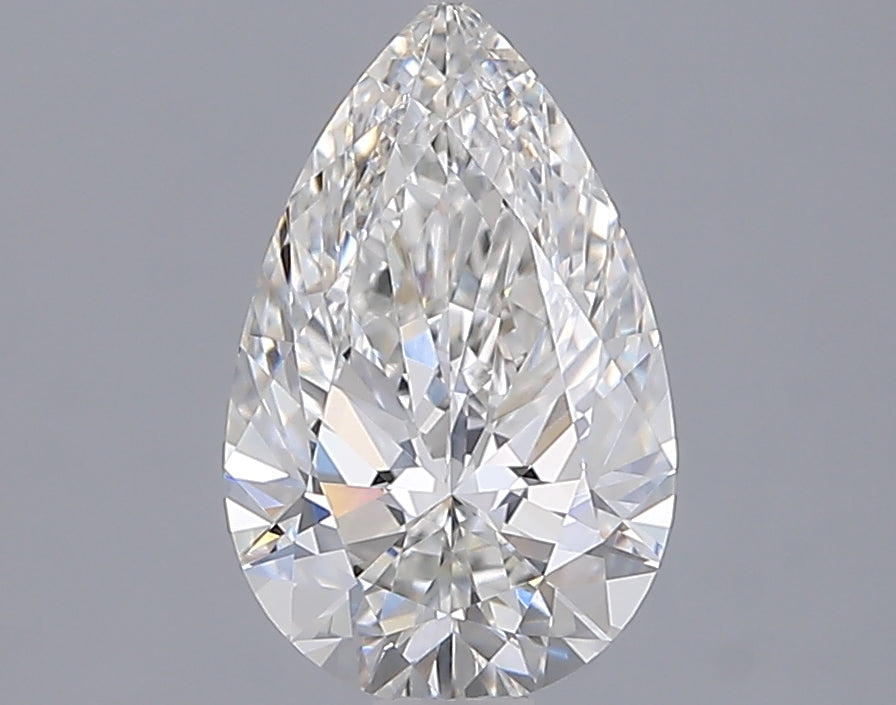 1.57 Carat Pear Shaped, Ideal Cut, F Color, VVS2 Clarity, IGI Certified Lab Grown Diamond