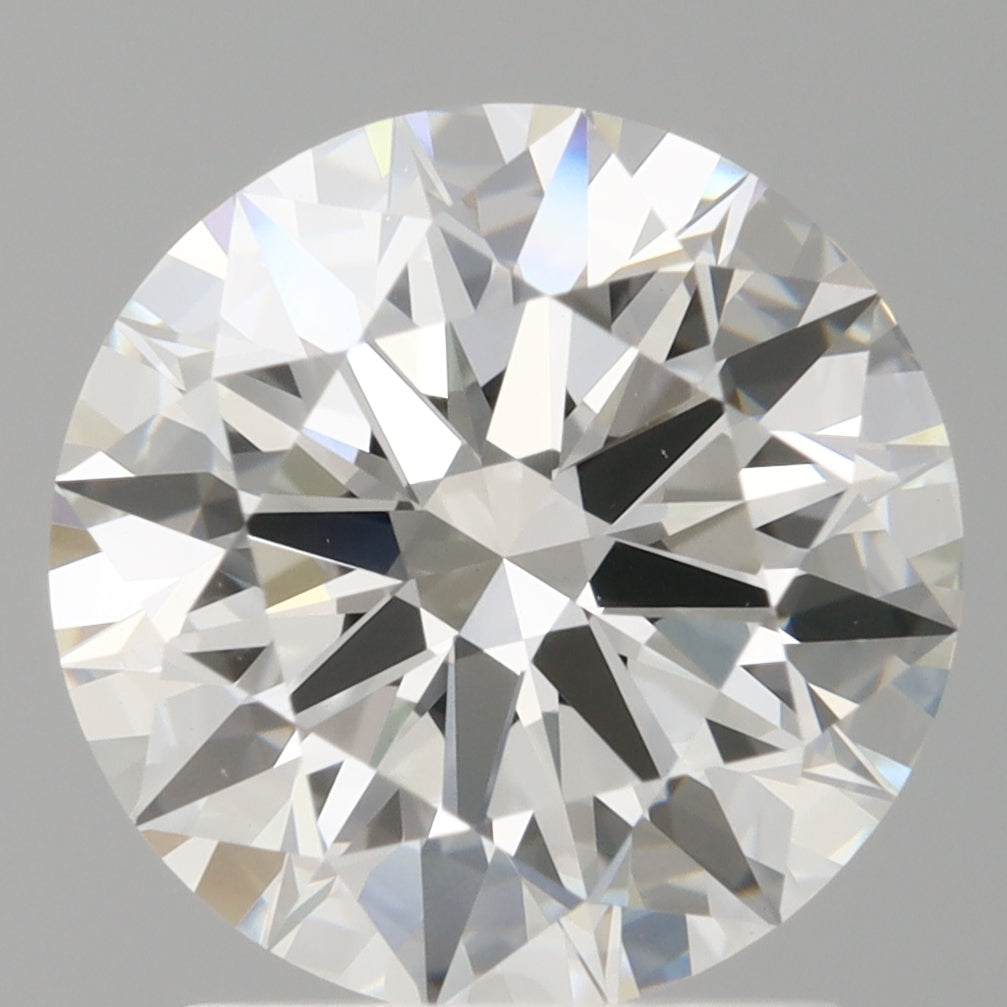 2.03 Carat Round Shaped, Ideal Cut, E Color, VVS2 Clarity, IGI Certified Lab Grown Diamond