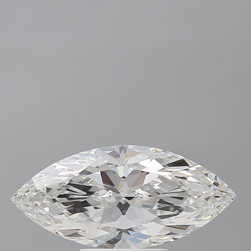 2.58 Carat Marquise Shaped, Ideal Cut, F Color, VVS2 Clarity, IGI Certified Lab Grown Diamond
