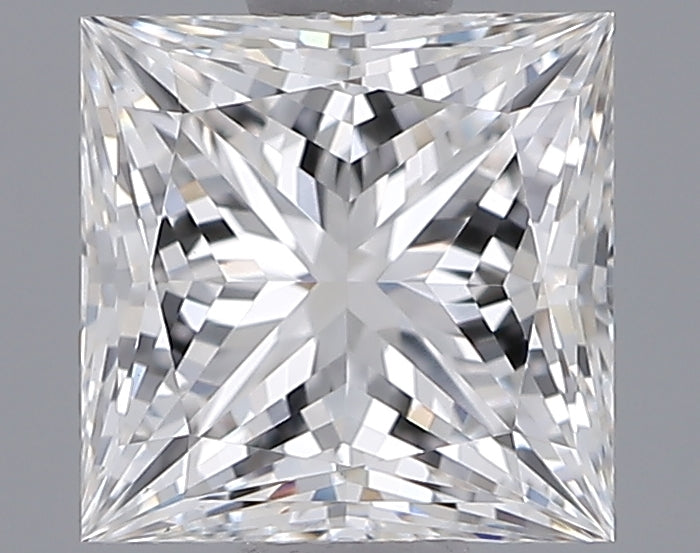 1.06 Carat Princess Shaped, Ideal Cut, E Color, VVS2 Clarity, IGI Certified Lab Grown Diamond