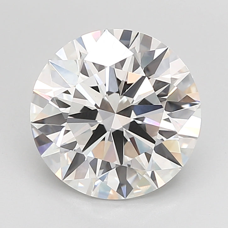 4.03 Carat Round Shaped, Ideal Cut, F Color, VVS2 Clarity, IGI Certified Lab Grown Diamond