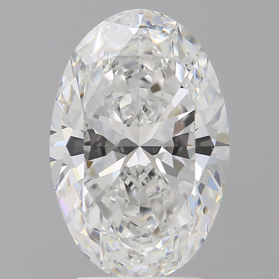 3.55 Carat Oval Shaped, Ideal Cut, E Color, VVS2 Clarity, IGI Certified Lab Grown Diamond