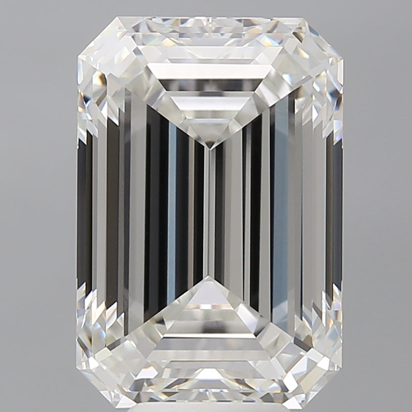 8.53 Carat Emerald Shaped, Ideal Cut, F Color, VVS2 Clarity, IGI Certified Lab Grown Diamond