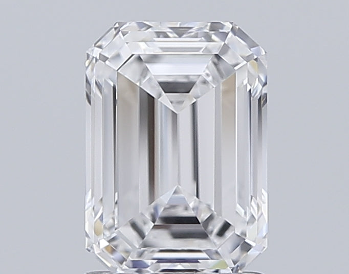 1.60 Carat Emerald Shaped, Ideal Cut, D Color, VVS2 Clarity, IGI Certified Lab Grown Diamond