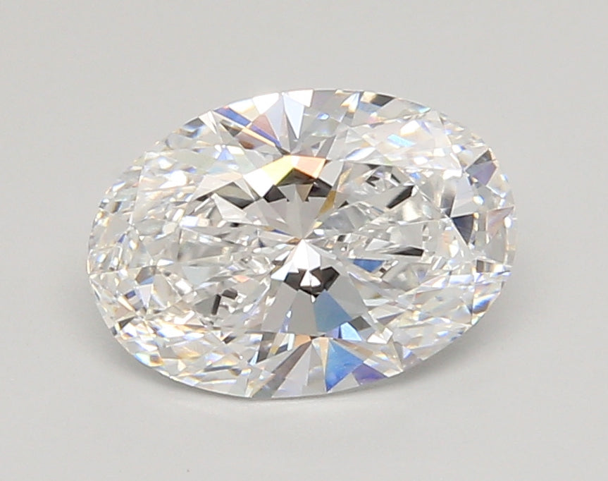 2.06 Carat Oval Shaped, Ideal Cut, D Color, VVS2 Clarity, IGI Certified Lab Grown Diamond