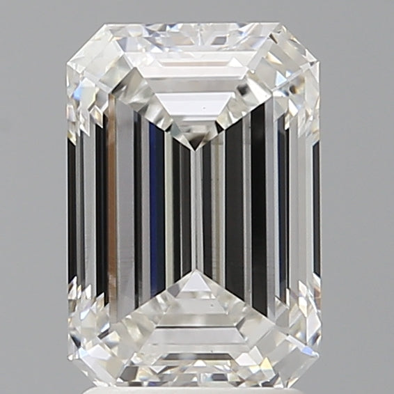2.59 Carat Emerald Shaped, Ideal Cut, F Color, VS1 Clarity, IGI Certified Lab Grown Diamond