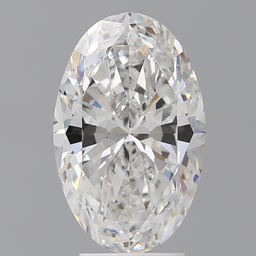 4.03 Carat Oval Shaped, Ideal Cut, F Color, VVS2 Clarity, IGI Certified Lab Grown Diamond