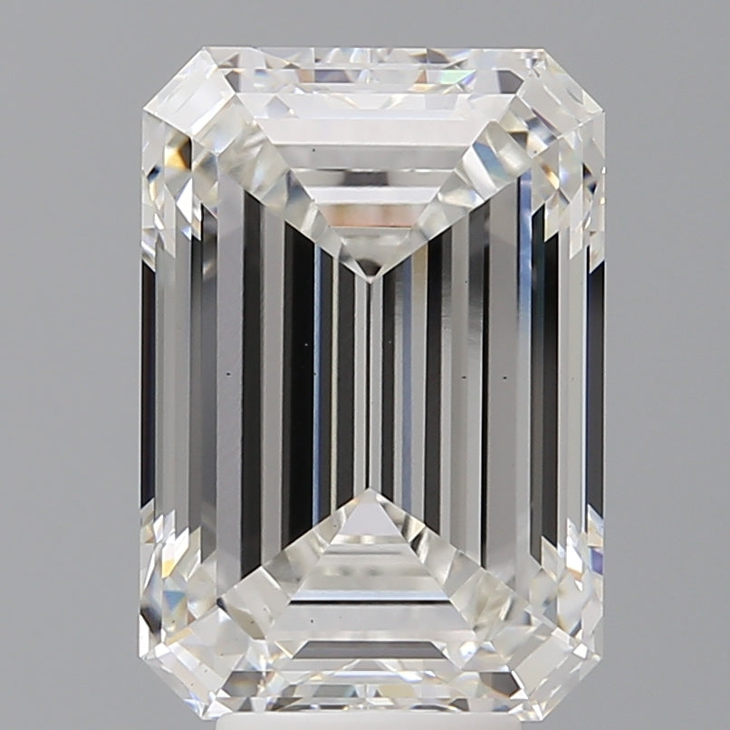 7.09 Carat Emerald Shaped, Ideal Cut, F Color, VS1 Clarity, IGI Certified Lab Grown Diamond