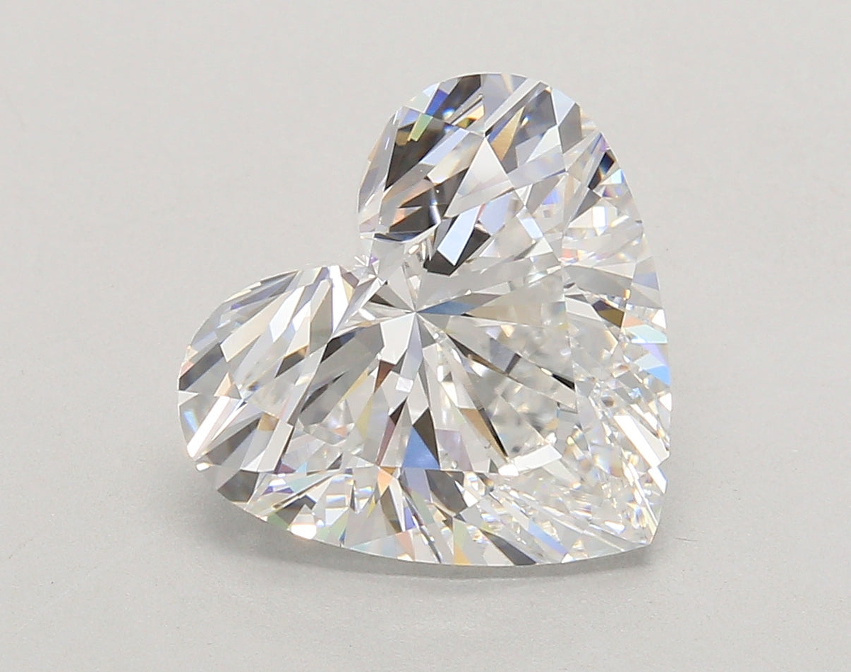 5.08 Carat Heart Shaped, Ideal Cut, D Color, VS1 Clarity, IGI Certified Lab Grown Diamond