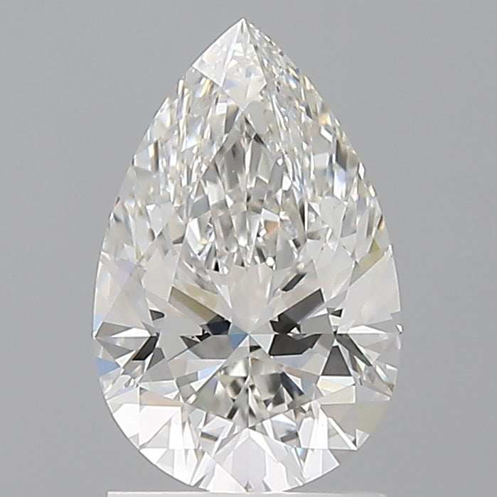 1.60 Carat Pear Shaped, Ideal Cut, F Color, VVS2 Clarity, IGI Certified Lab Grown Diamond