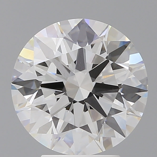 4.10 Carat Round Shaped, Ideal Cut, E Color, VVS2 Clarity, IGI Certified Lab Grown Diamond