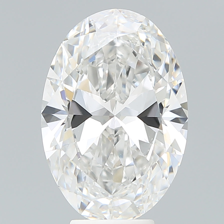 6.18 Carat Oval Shaped, Ideal Cut, F Color, VS1 Clarity, IGI Certified Lab Grown Diamond