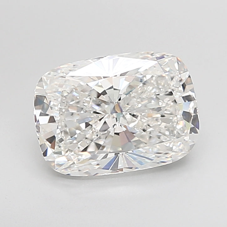 5.01 Carat Cushion Shaped, Ideal Cut, F Color, VVS2 Clarity, IGI Certified Lab Grown Diamond