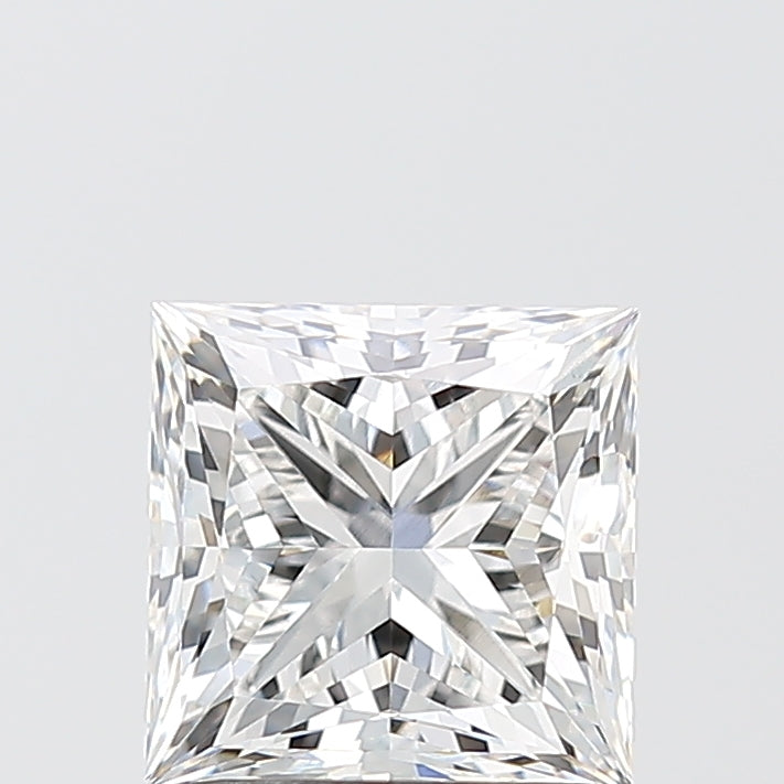 2.01 Carat Princess Shaped, Ideal Cut, F Color, VS1 Clarity, IGI Certified Lab Grown Diamond