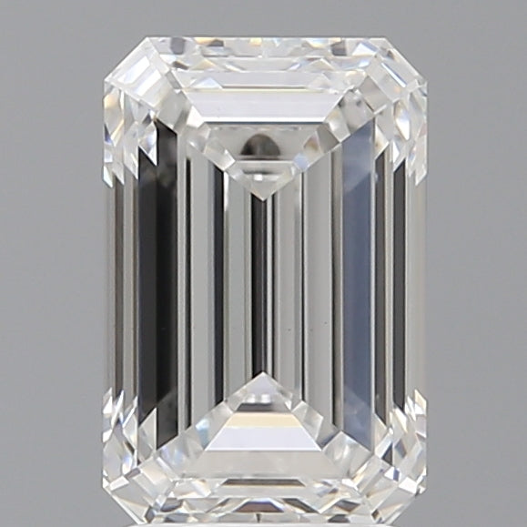 2.58 Carat Emerald Shaped, Ideal Cut, E Color, VVS2 Clarity, IGI Certified Lab Grown Diamond