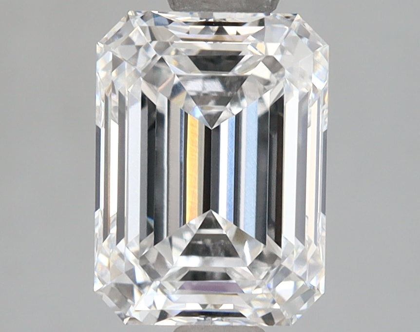 2.54 Carat Emerald Shaped, Ideal Cut, D Color, VVS1 Clarity, IGI Certified Lab Grown Diamond