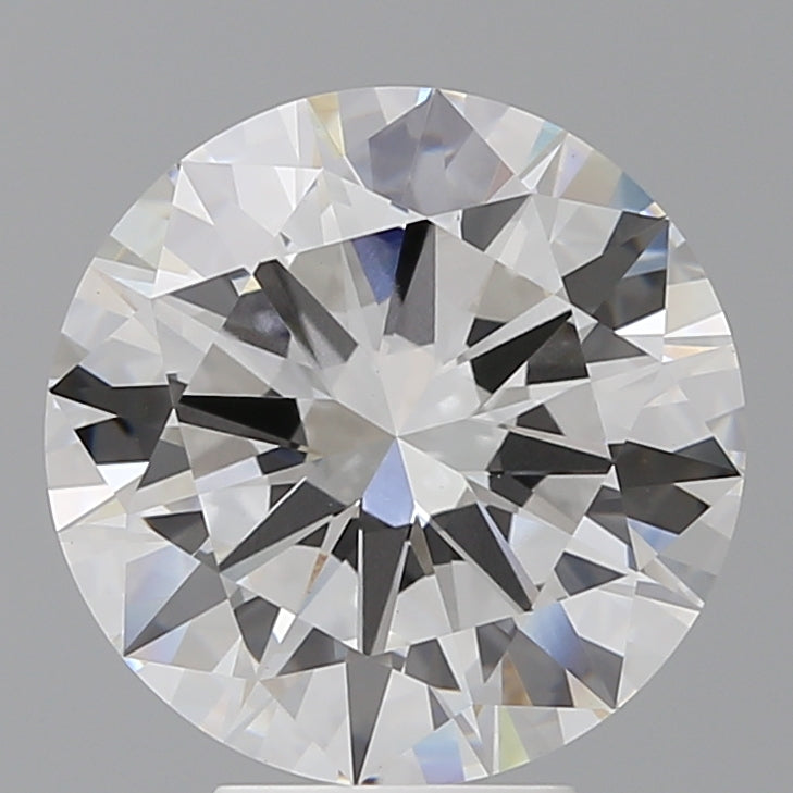 5.50 Carat Round Shaped, Excellent Cut, F Color, VVS2 Clarity, IGI Certified Lab Grown Diamond