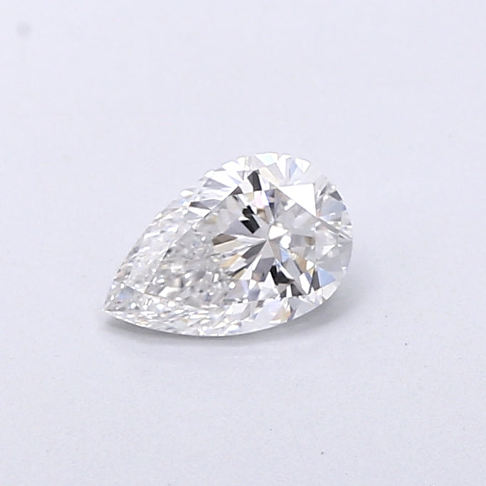 0.51 Carat Pear Shaped, Very Good Cut, D Color, VVS2 Clarity, IGI Certified Lab Grown Diamond