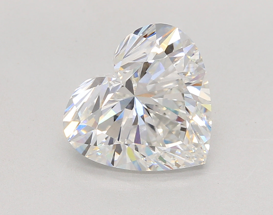 4.07 Carat Heart Shaped, Excellent Cut, E Color, VVS2 Clarity, IGI Certified Lab Grown Diamond