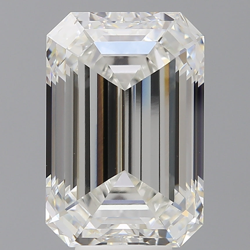 9.05 Carat Emerald Shaped, Ideal Cut, F Color, VVS2 Clarity, IGI Certified Lab Grown Diamond