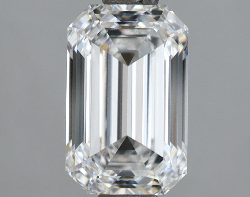 1.96 Carat Emerald Shaped, Ideal Cut, D Color, VVS1 Clarity, IGI Certified Lab Grown Diamond