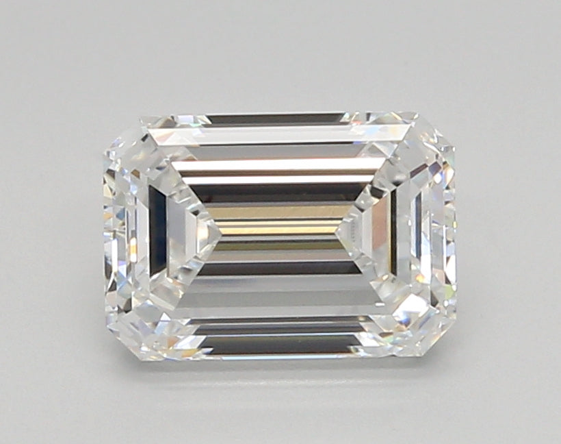 2.04 Carat Emerald Shaped, Ideal Cut, E Color, VVS1 Clarity, IGI Certified Lab Grown Diamond