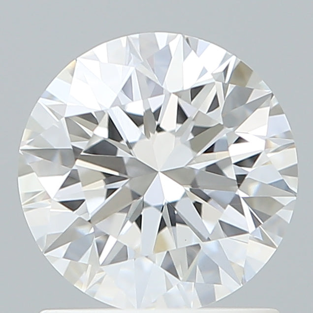 1.29 Carat Round Shaped, Excellent Cut, D Color, VVS2 Clarity, IGI Certified Lab Grown Diamond