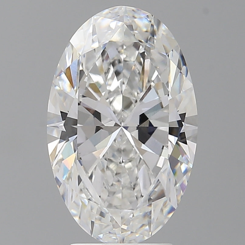 4.10 Carat Oval Shaped, Ideal Cut, E Color, VVS2 Clarity, IGI Certified Lab Grown Diamond