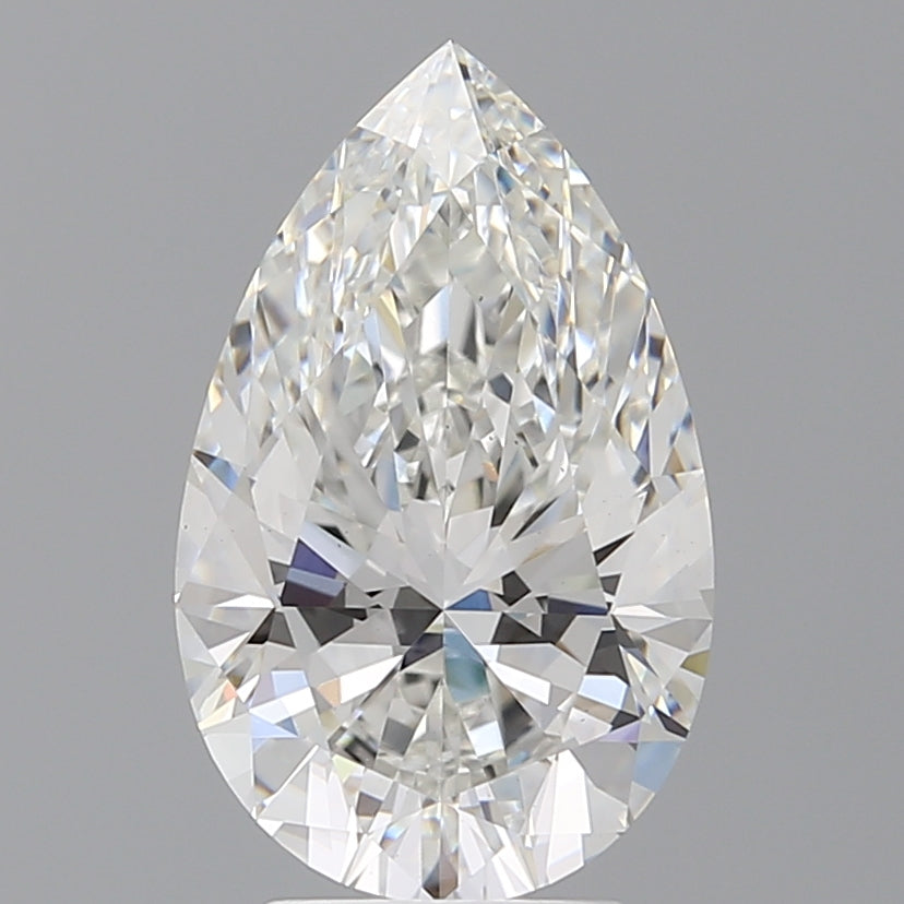 4.02 Carat Pear Shaped, Ideal Cut, E Color, VS1 Clarity, IGI Certified Lab Grown Diamond
