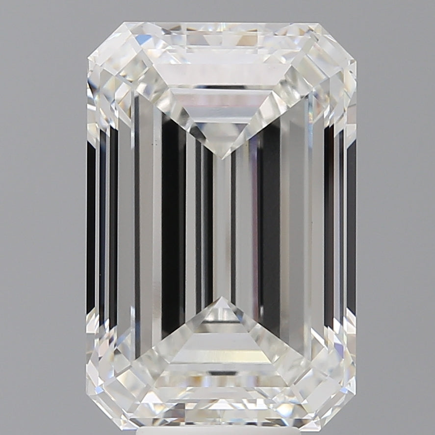 9.10 Carat Emerald Shaped, Ideal Cut, F Color, VS1 Clarity, IGI Certified Lab Grown Diamond