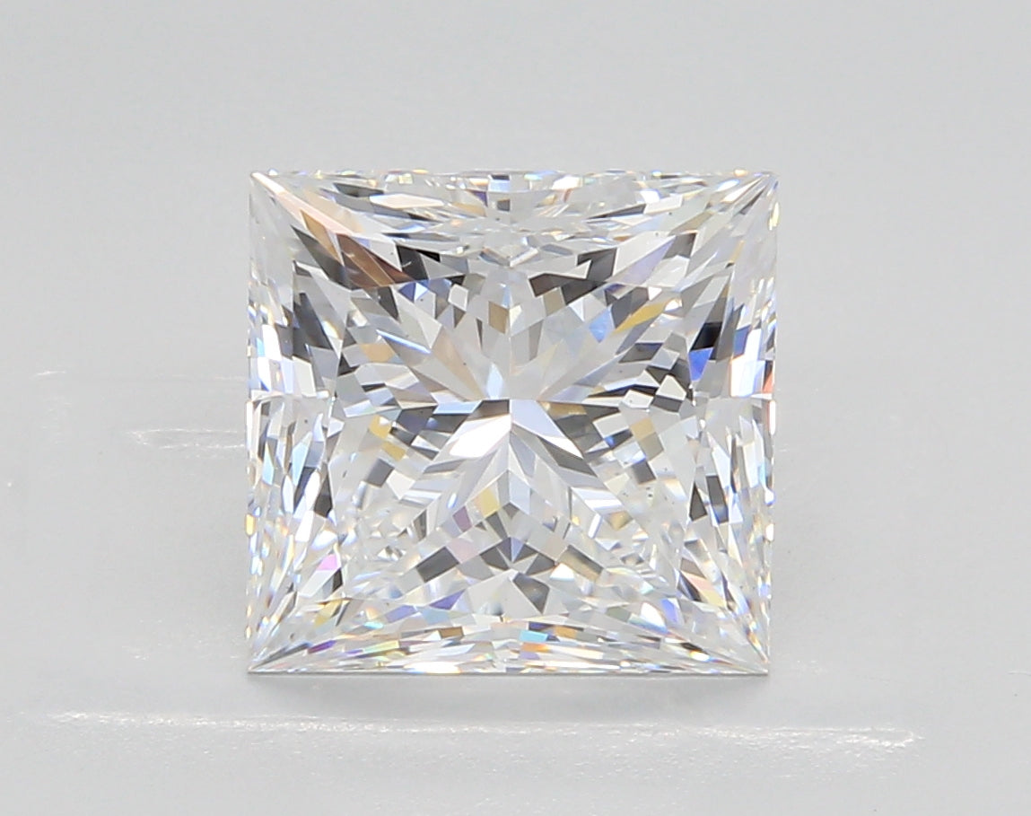 4.60 Carat Princess Shaped, Ideal Cut, D Color, VS1 Clarity, IGI Certified Lab Grown Diamond