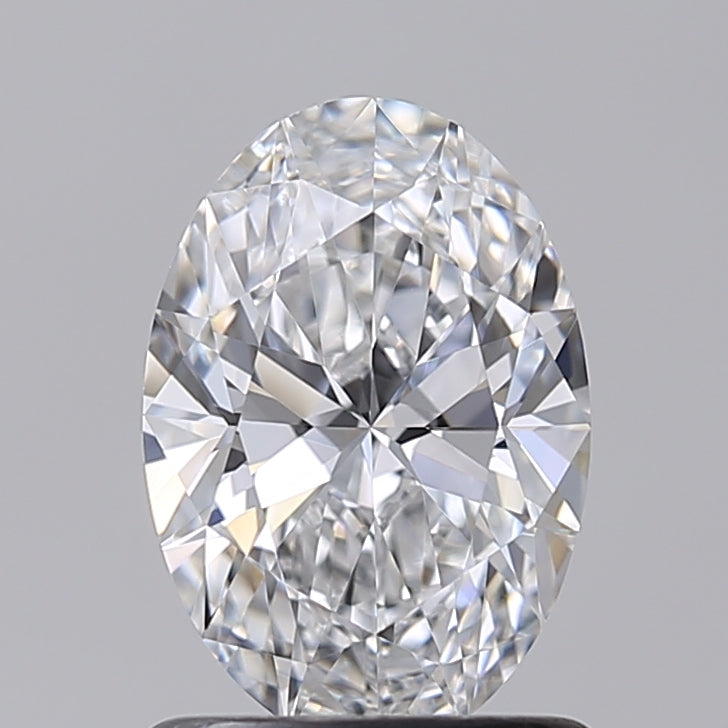 1.02 Carat Oval Shaped, Ideal Cut, D Color, VVS2 Clarity, IGI Certified Lab Grown Diamond