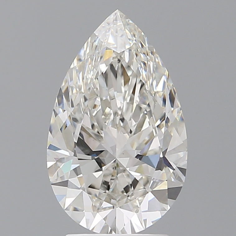 3.10 Carat Pear Shaped, Ideal Cut, G Color, VS1 Clarity, IGI Certified Lab Grown Diamond