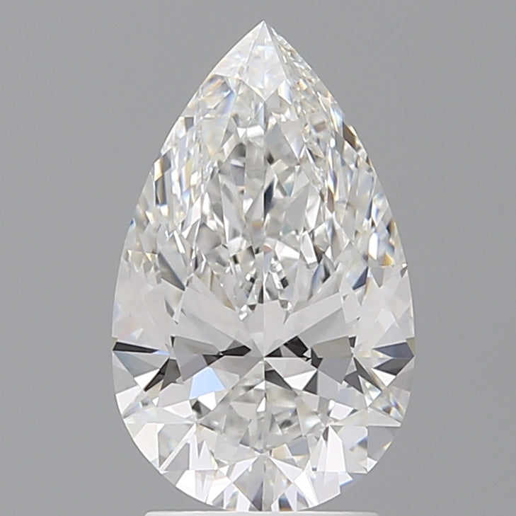 2.57 Carat Pear Shaped, Ideal Cut, E Color, VVS2 Clarity, IGI Certified Lab Grown Diamond