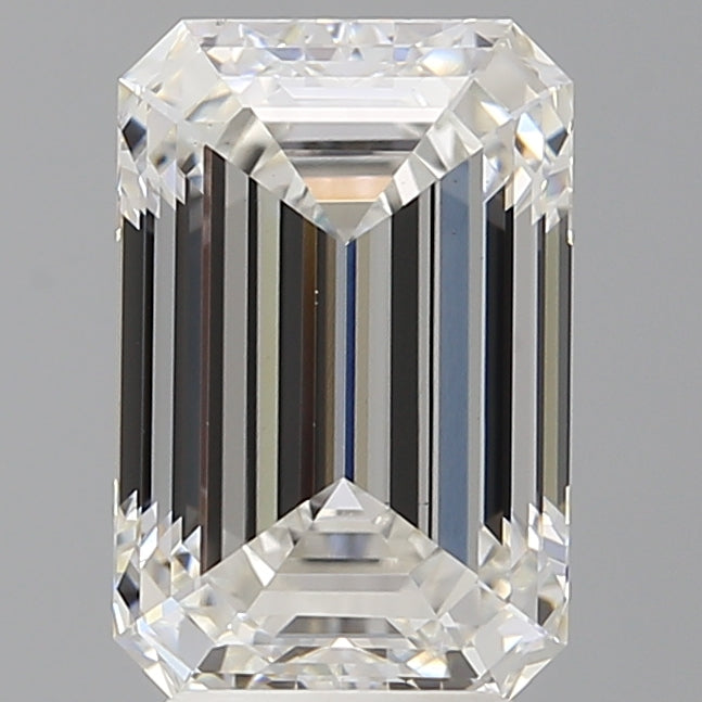 4.05 Carat Emerald Shaped, Ideal Cut, F Color, VS1 Clarity, IGI Certified Lab Grown Diamond