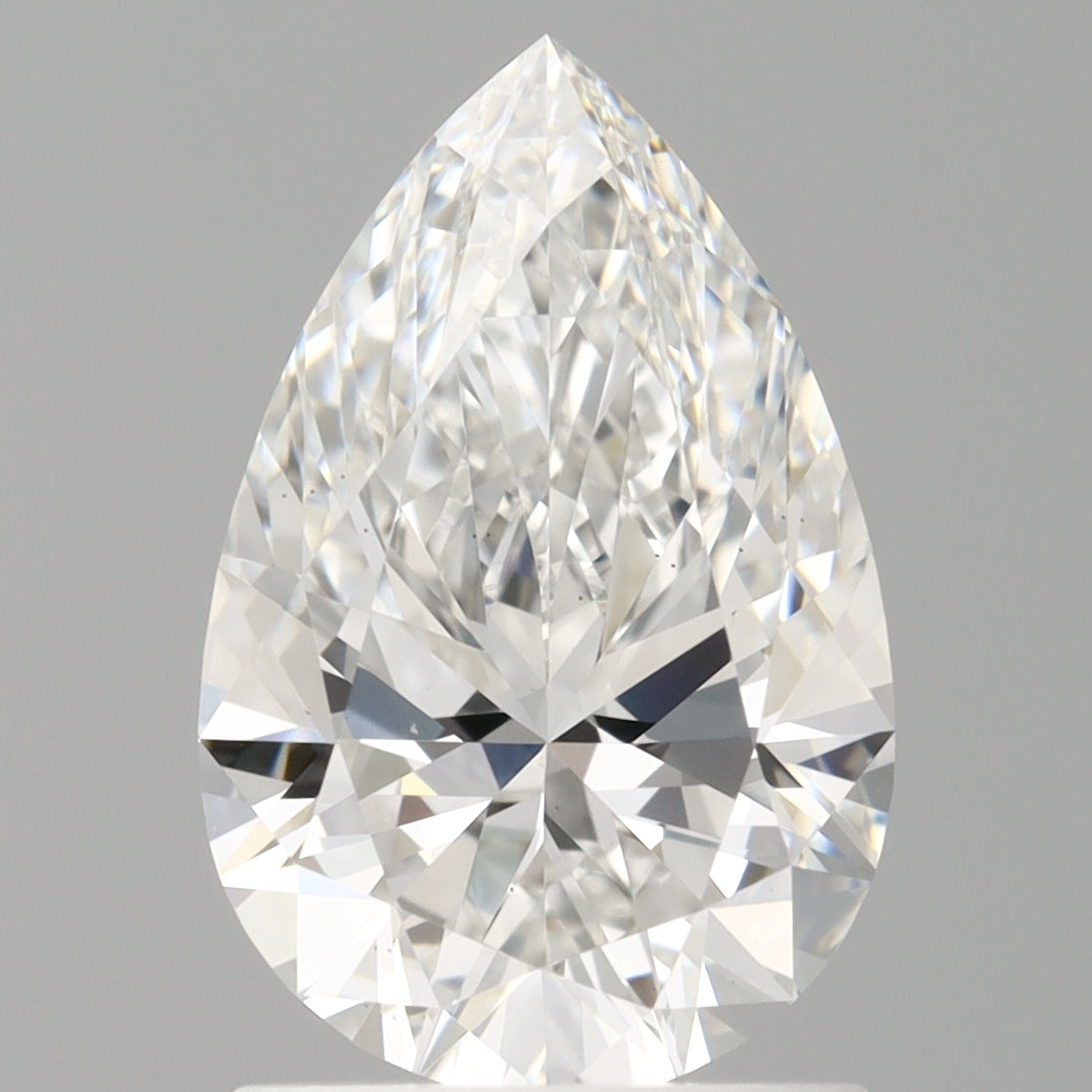 1.51 Carat Pear Shaped, Ideal Cut, E Color, VS1 Clarity, IGI Certified Lab Grown Diamond