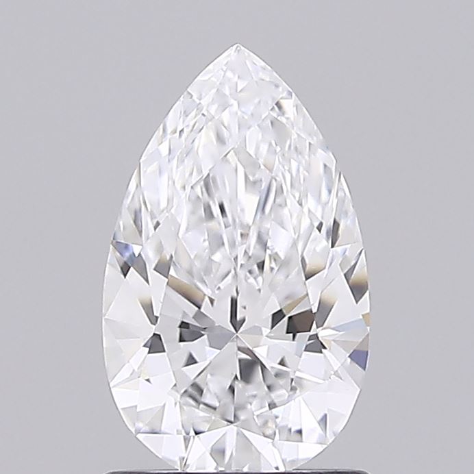 1.04 Carat Pear Shaped, Ideal Cut, D Color, IF Clarity, IGI Certified Lab Grown Diamond