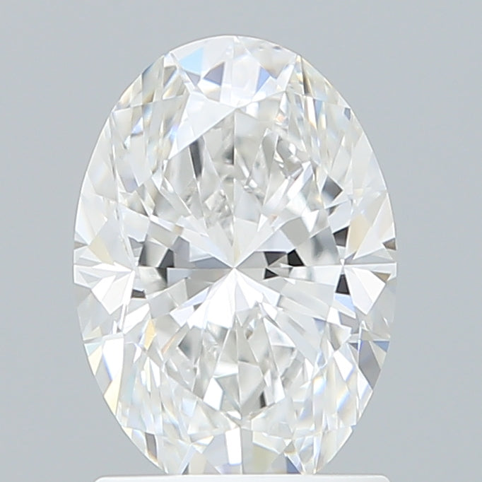 1.58 Carat Oval Shaped, Excellent Cut, E Color, VVS2 Clarity, IGI Certified Lab Grown Diamond