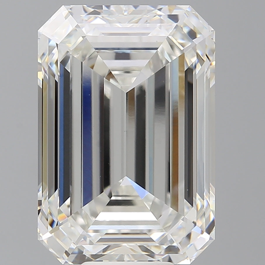 12.05 Carat Emerald Shaped, Ideal Cut, F Color, VVS2 Clarity, IGI Certified Lab Grown Diamond