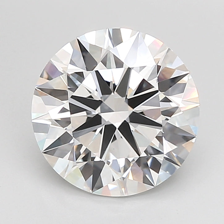 4.04 Carat Round Shaped, Ideal Cut, E Color, VVS2 Clarity, IGI Certified Lab Grown Diamond