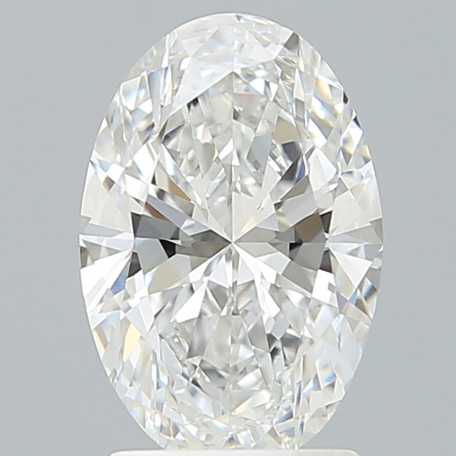 2.10 Carat Oval Shaped, Ideal Cut, D Color, VVS2 Clarity, IGI Certified Lab Grown Diamond