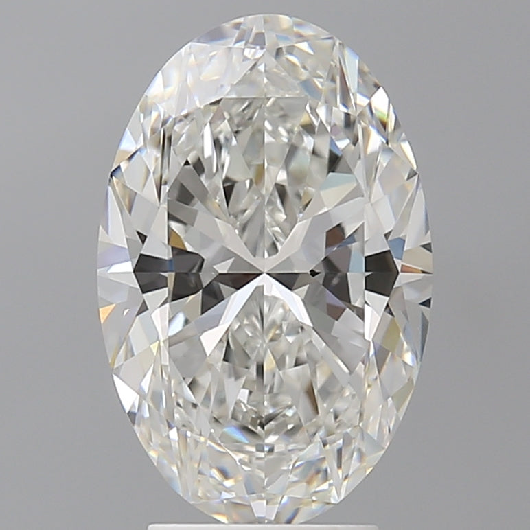 4.00 Carat Oval Shaped, Ideal Cut, F Color, VVS2 Clarity, IGI Certified Lab Grown Diamond