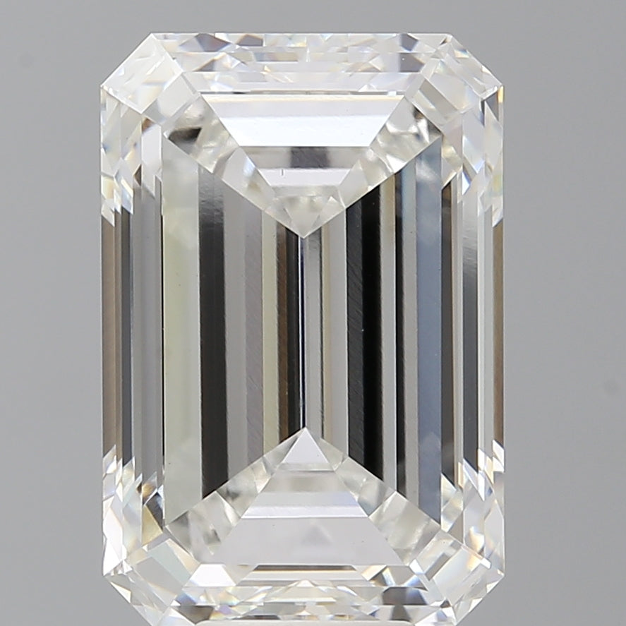 9.93 Carat Emerald Shaped, Excellent Cut, F Color, VS1 Clarity, IGI Certified Lab Grown Diamond