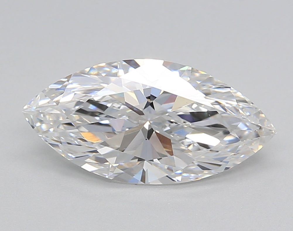 2.02 Carat Marquise Shaped, Ideal Cut, D Color, VS1 Clarity, IGI Certified Lab Grown Diamond