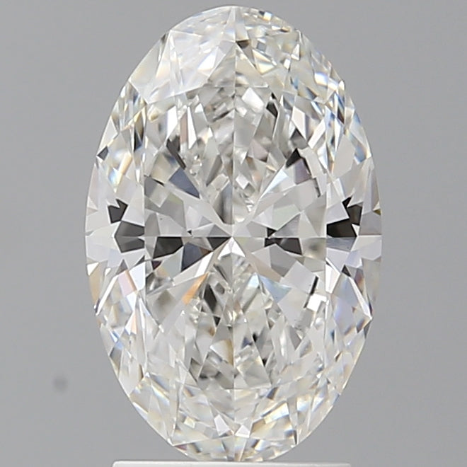 2.50 Carat Oval Shaped, Ideal Cut, F Color, VVS2 Clarity, IGI Certified Lab Grown Diamond