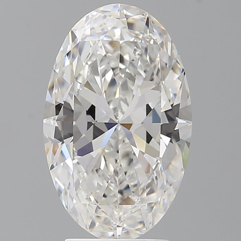 3.58 Carat Oval Shaped, Ideal Cut, F Color, VVS2 Clarity, IGI Certified Lab Grown Diamond