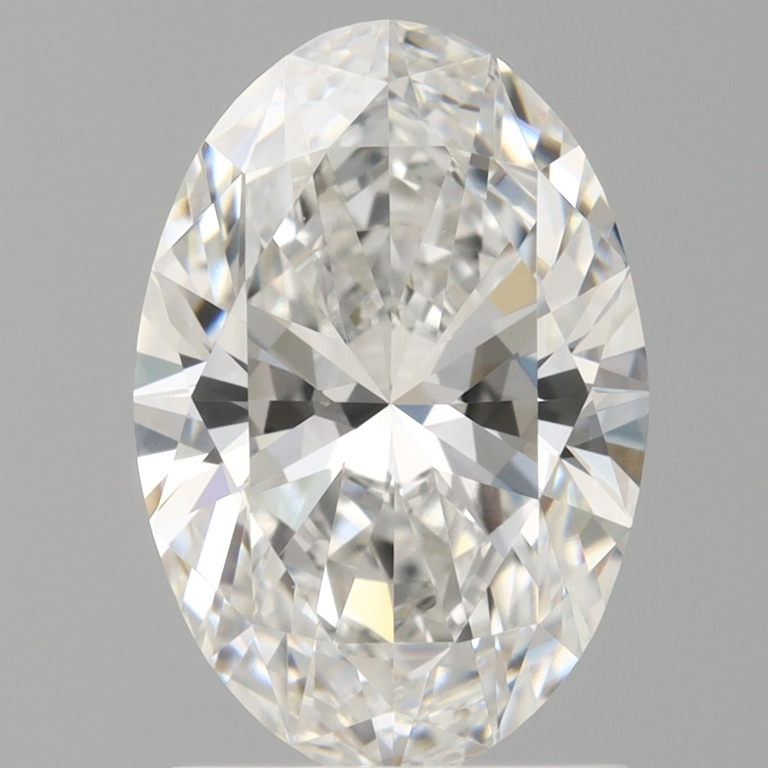 1.60 Carat Oval Shaped, Ideal Cut, E Color, VVS2 Clarity, IGI Certified Lab Grown Diamond