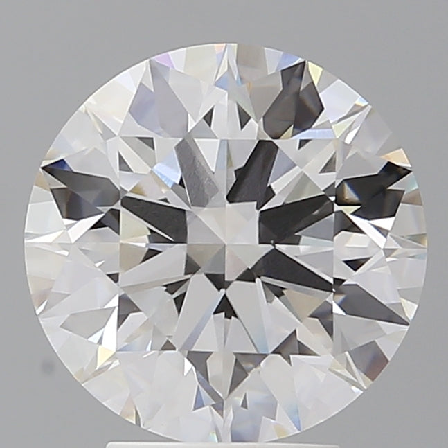 4.07 Carat Round Shaped, Ideal Cut, F Color, VVS2 Clarity, IGI Certified Lab Grown Diamond