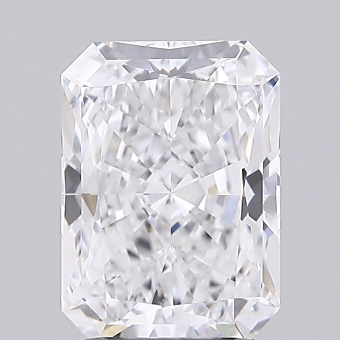 2.03 Carat Radiant Shaped, Ideal Cut, D Color, IF Clarity, IGI Certified Lab Grown Diamond
