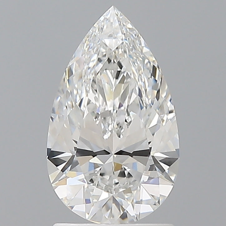 1.59 Carat Pear Shaped, Excellent Cut, E Color, VVS2 Clarity, IGI Certified Lab Grown Diamond